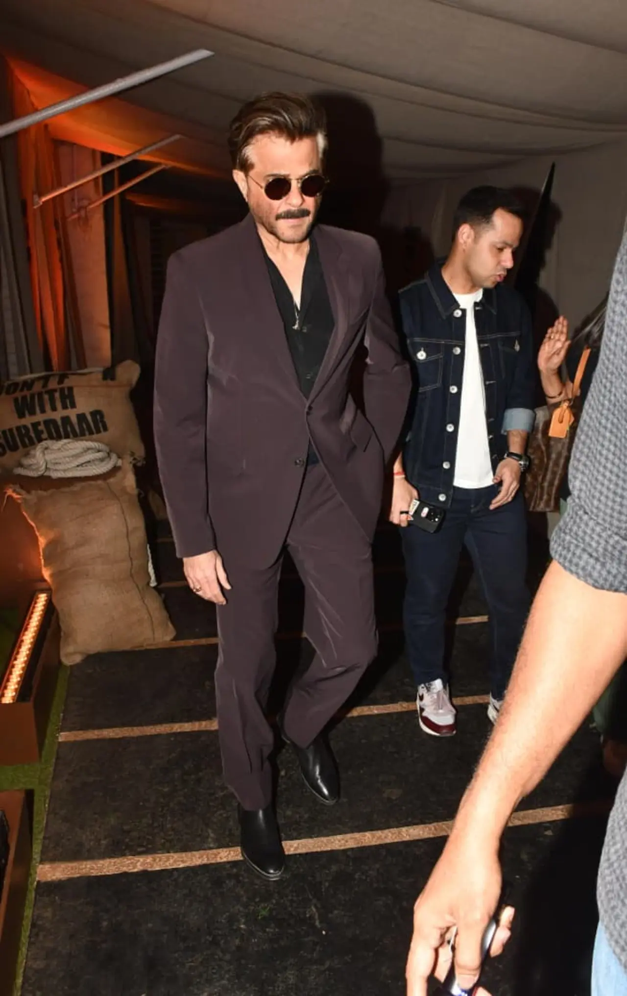 Anil Kapoor was seen arriving for the trailer launch event of his upcoming film, Subedaar.